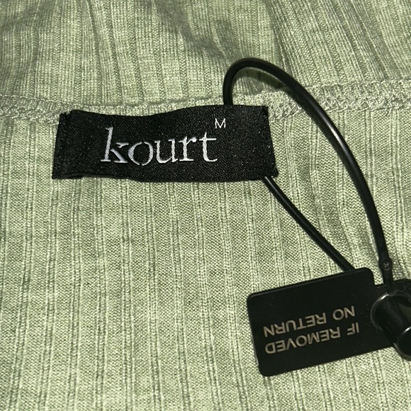 Kourt‎ Square-neck Tank In Green - Picture 3 of 5